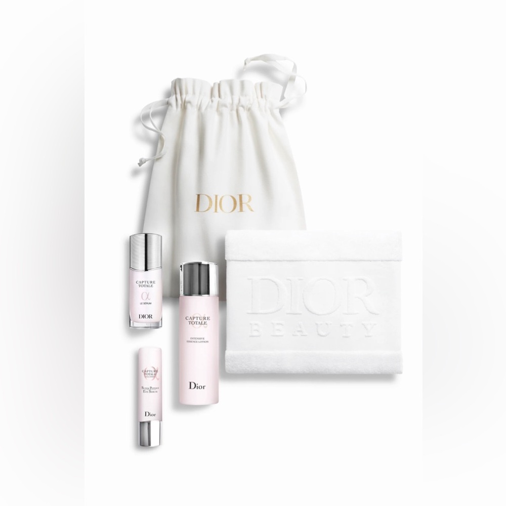 DIOR CAPTURE TOTALE 5-Pcs Full Size Skincare Set Eye Serum, Le Serum & Lotion